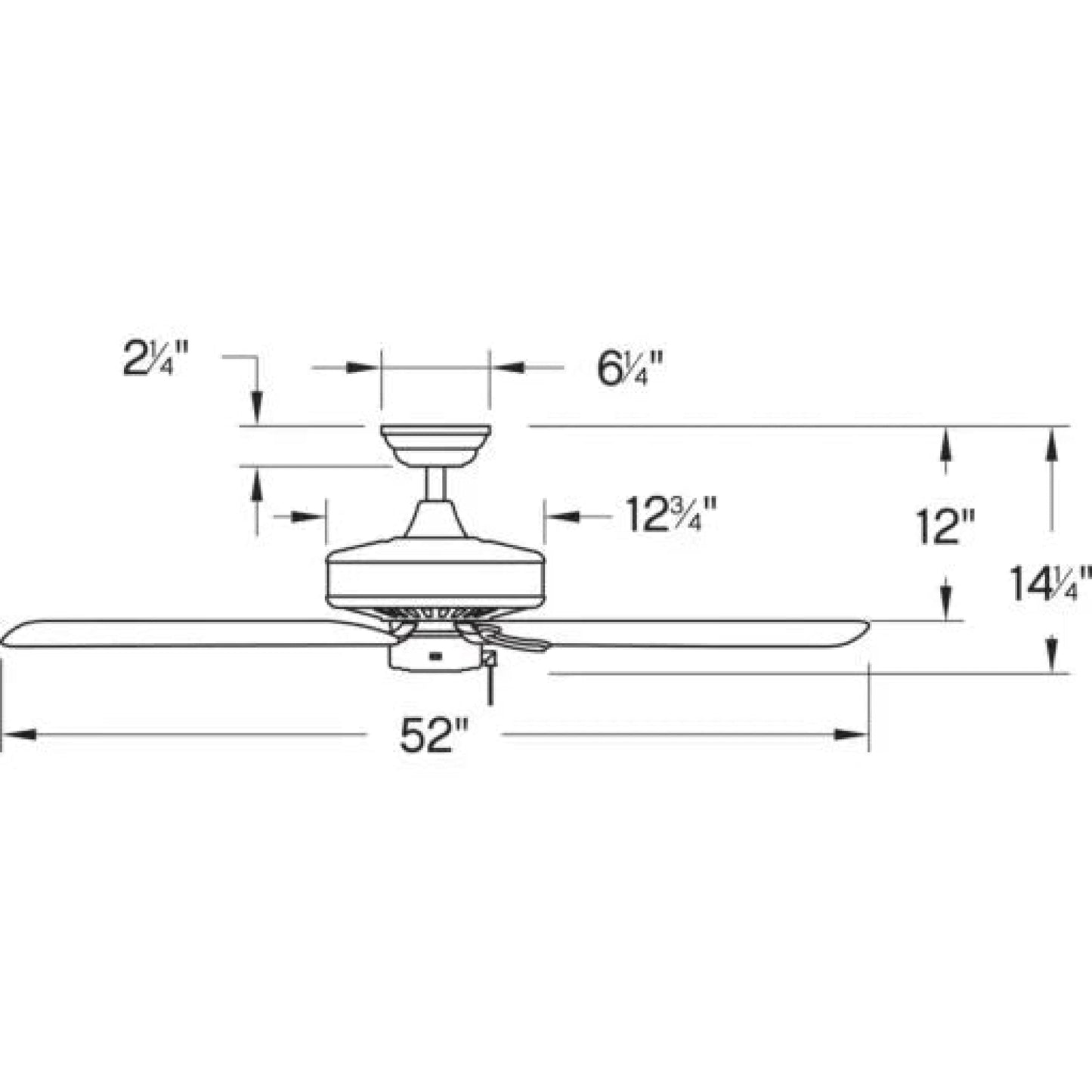 Hinkley Hampton Coastal Environment Outdoor Fan - 52 Bronze 74901652FMMNWA Coastal Lighting