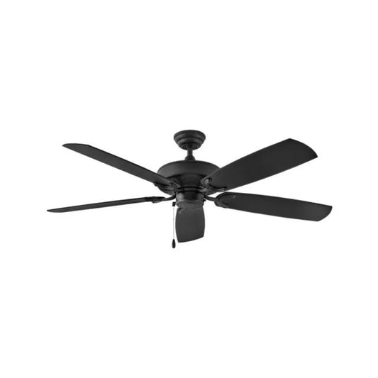 Hinkley Hampton Coastal Environment Outdoor Fan - 60 Matte Black 74901660FMBNWA Coastal Lighting